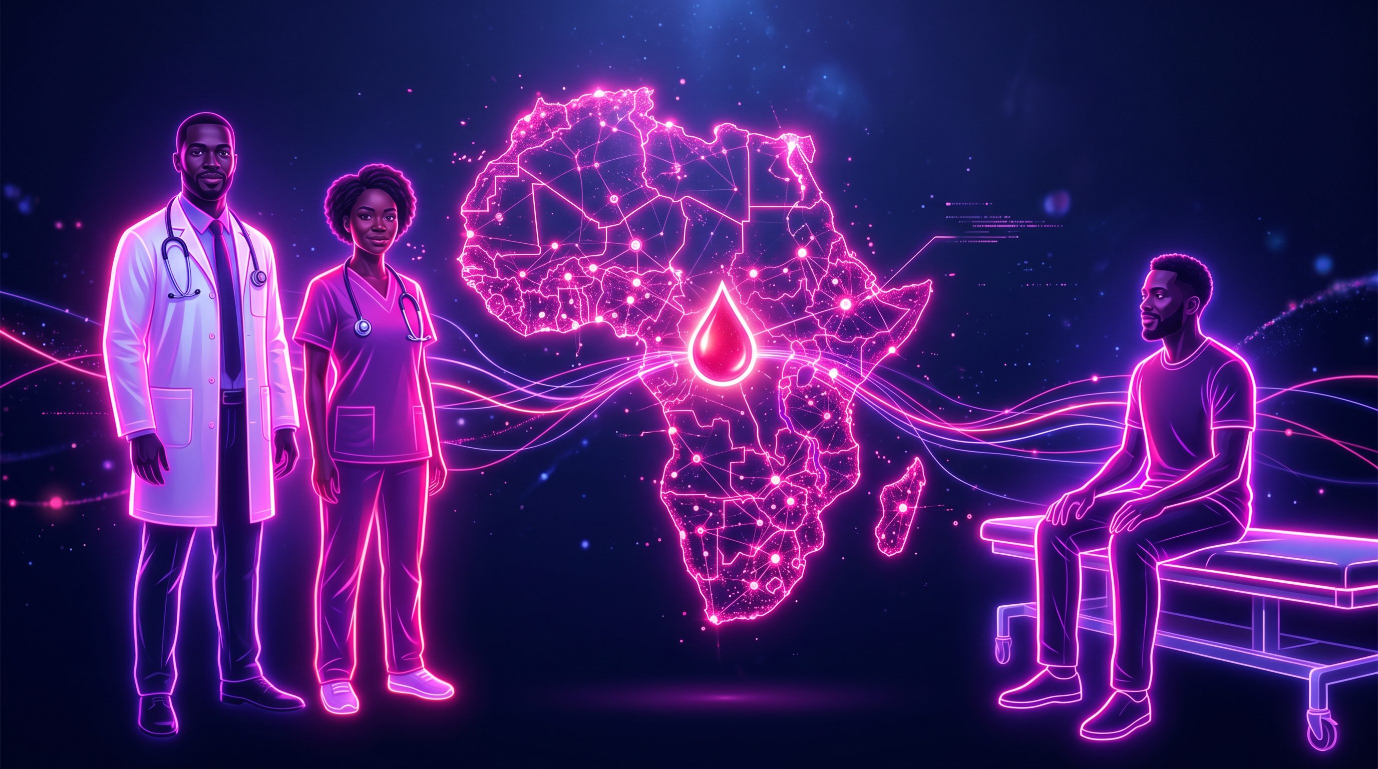 Digital health network connecting hospitals, blood banks, and patients across Africa